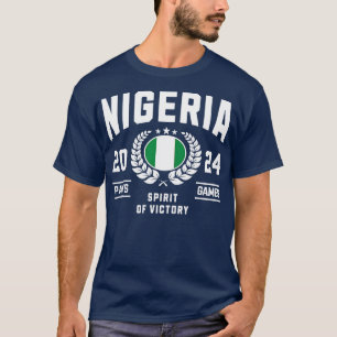 Nigeria 2024 Sportliefhebber T-shirt