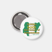NIGERIA 60e Jubileum Onafhankelijkheid | Nigeriaan Magneet (Voorkant / Achterkant)