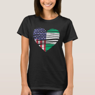 Nigeria Amerikaans Grown Heart VS Patriot Heritage T-shirt