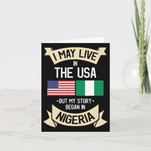 Nigeria Amerikaanse vlag VS Nigeriaanse wortels vo Kaart