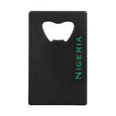 Nigeria avec le drapeau nigérian (Afrique de l'Oue (Dos)