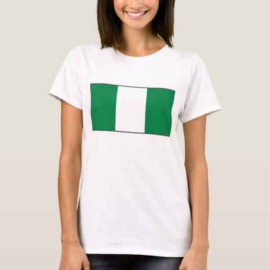 Nigeria Drapeau x Carte T-shirt (Devant)