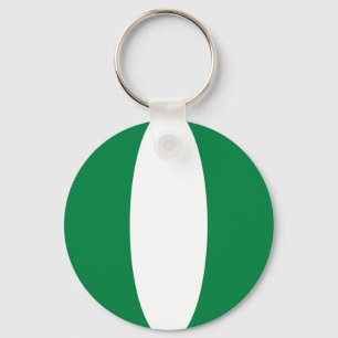 Nigeria Fisheye Flag Sleutelhanger