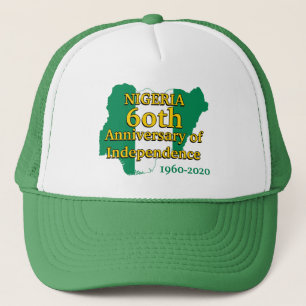 NIGERIA FLAG 60e Jubileum Onafhankelijkheid Trucker Pet