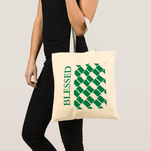 NIGERIA FLAG Blessed Tote Bag (Voorkant (product))