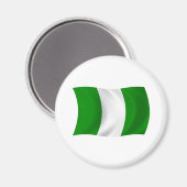 Nigeria Flag Magnet Magneet (Voorkant / Achterkant)