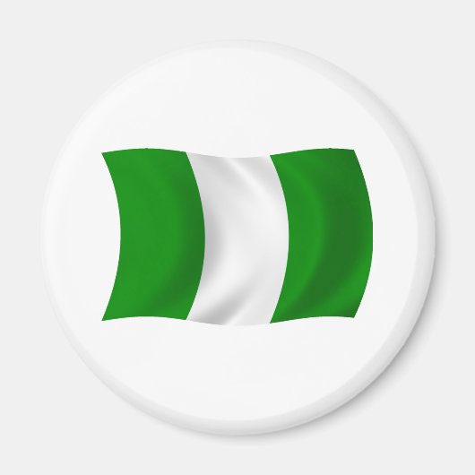 Nigeria Flag Magnet Magneet (Voorkant)