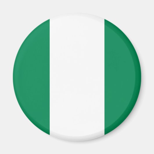 Nigeria Flag Magnet Magneet (Voorkant)