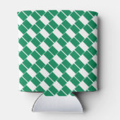 NIGERIA FLAG Stylish Gepersonaliseerd Monogram Nig Blikjeskoeler (Achterkant)