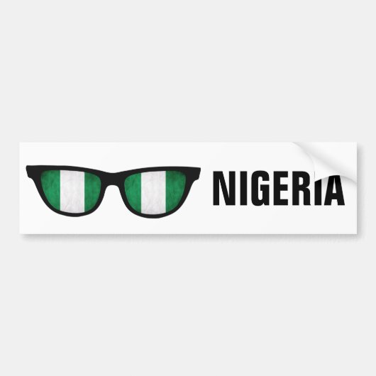 Nigeria grijpt aangepaste tekst en kleurenbumperst bumpersticker (Voorkant)