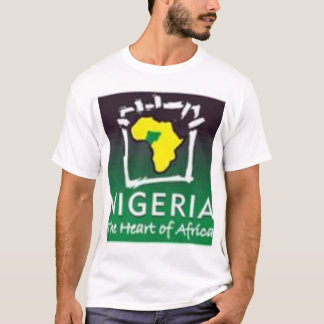 Nigeria, hart van Afrika T-shirt
