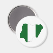 nigeria het symbool van de landenvlag magneet (Voorkant / Achterkant)