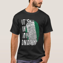 Nigeria Het zit in mijn DNA-vingerafdruk T-shirt