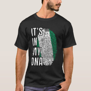 Nigeria Het zit in mijn DNA-vingerafdruk T-shirt
