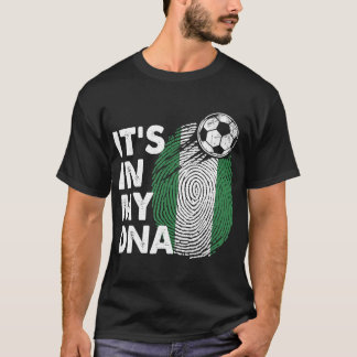 Nigeria in mijn DNA Nigeriaans vlaggenteam Nigeria T-shirt