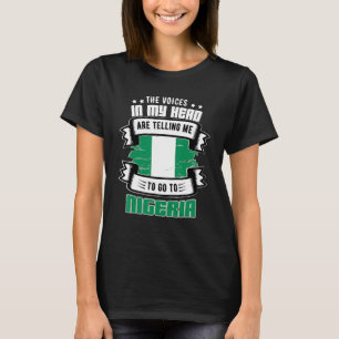 Nigeria in mijn hoofd t-shirt
