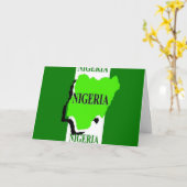 Nigeria Kaart (Gele Bloem)