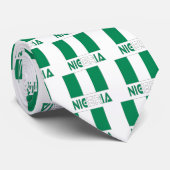 Nigeria met de Nigeriaanse vlag Stropdas (Opgerold)