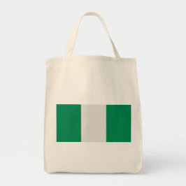 Nigeria met Nigeriaanse vlag (West-Afrika) Tote Bag
