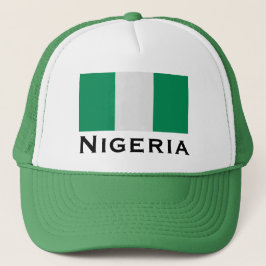 Nigeria met Nigeriaanse vlag (West-Afrika) Trucker Pet
