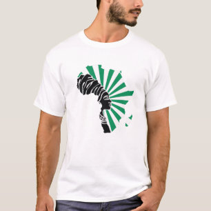 Nigeria Nigeriaanse vlag Afrika kaart etnisch erfg T-shirt