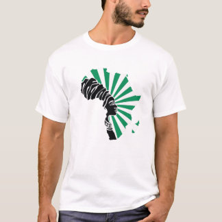 Nigeria Nigeriaanse vlag Afrika kaart etnisch erfg T-shirt