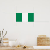 Nigeria - Nigeriaanse vlag Poster (Keuken)