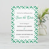 NIGERIA Patriottische Custom Scripture Naija Weddi Save The Date (Staand voorkant)