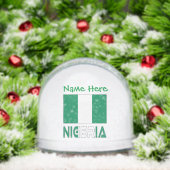 Nigeria Personnalisation verte du drapeau nigérian (Noël)