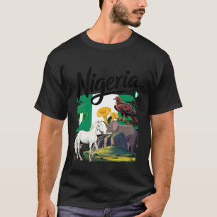 Nigeria Roots Naija Erfgoed Idee voor Vrouwen & Ni T-shirt