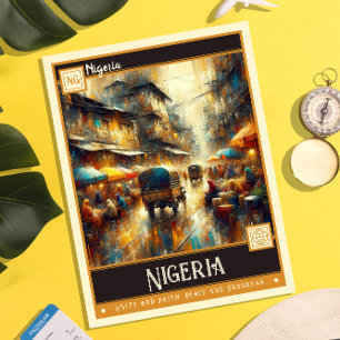 Nigeria    schilderij briefkaart