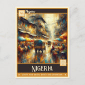 Nigeria |  schilderij briefkaart (Voorkant)