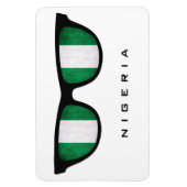 Nigeria sorteert aangepaste tekst en kleurenmagnee magneet (Verticaal)