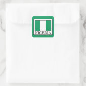 Nigeria Vierkante Sticker (Tas)