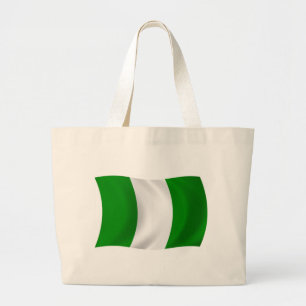 Nigeria Vlag Boodschappentas Grote Tote Bag