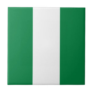 Nigeria Vlag keramische Tegel Tegeltje