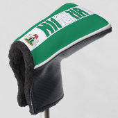 Nigeria vlag prachtig patriottisch golfheadcover (3/4 voorkant)