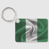 Nigeria Vlag Sleutelhanger (Achterkant)