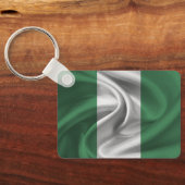 Nigeria Vlag Sleutelhanger (Achterkant)