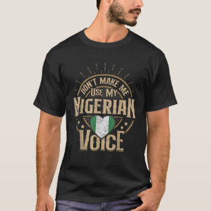 Nigeria Vlag Souvenirs voor Nigerianen Mannen Vrou T-shirt