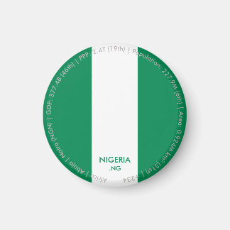 Nigeria Vlagmagneet Magneet
