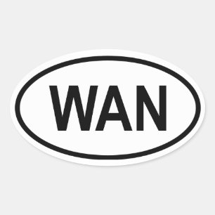 Nigeria "WAN" Ovale Sticker