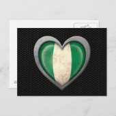 Nigeriaans effect op het vlees van de vlag briefkaart (Voorkant / Achterkant)