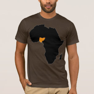 Nigeriaans hart van Afrika T-shirt
