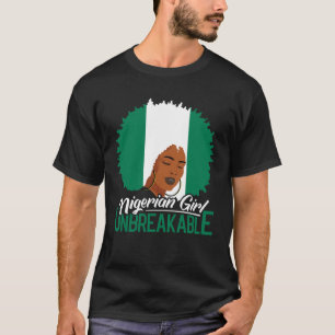 Nigeriaans Meisje Onbreekbaar Nigeriaans Roots Erf T-shirt