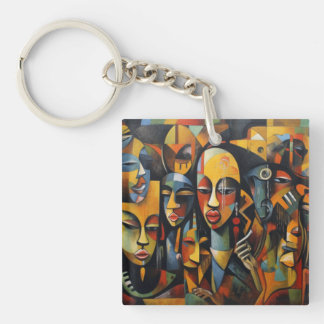 Nigeriaanse Abstracte kunst, Afrikaanse kunst Sleutelhanger