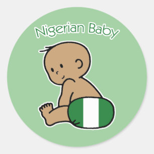 Nigeriaanse Baby Ronde Sticker