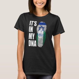 Nigeriaanse en Israëlische mix DNA-vlag erfgoed T-shirt