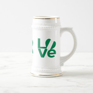 Nigeriaanse Groene LIEFDE Hart Vlag Bierpul