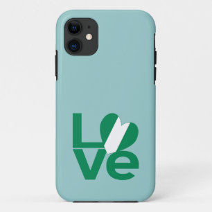 Nigeriaanse Groene LIEFDE Hart Vlag  iPhone 11 Hoesje